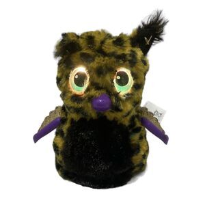 Hatchimals Golden Lynx Interactive Toy Black And Gold Cheetah Print 5.5” X 5”
